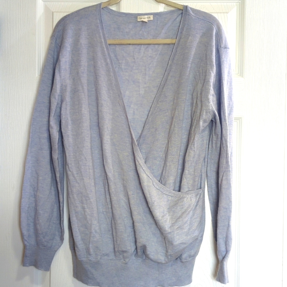Garnet Hill Cashmere Wrap/Draped Women's Top